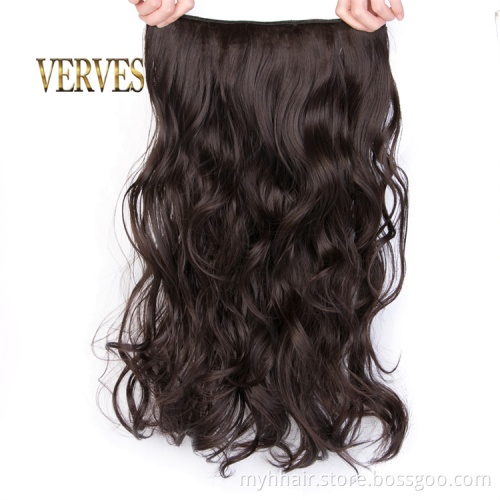 Wavy Long easy wear Synthetic Hair Wave High Temperature Synthetic Hairpiece Clip In Hair Extensions Body Wave Hair Corn